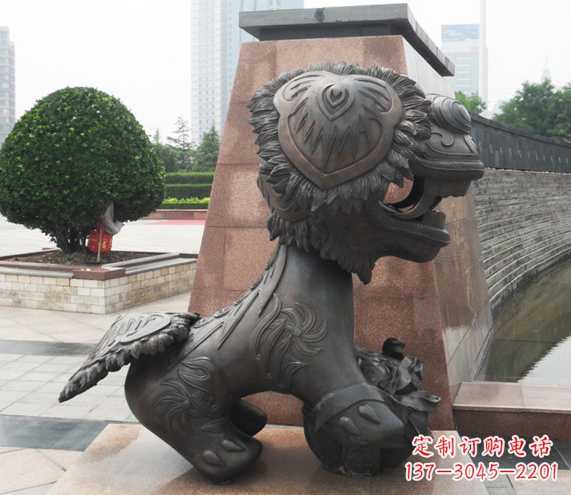 山东铜雕狮子