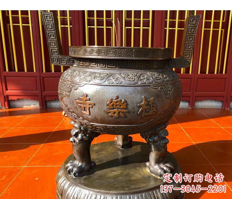 山东铜雕寺庙景观香炉