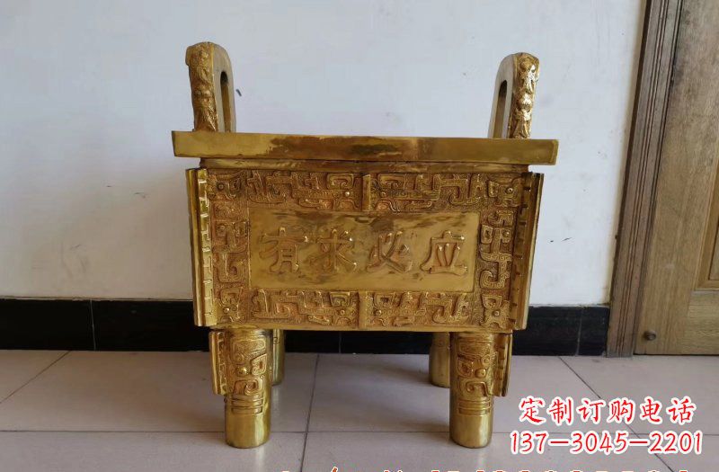 山东铜雕香炉雕塑