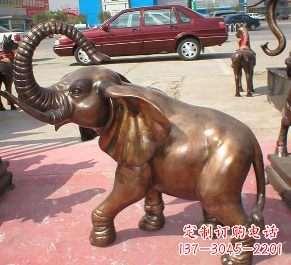 山东铜雕长鼻大象