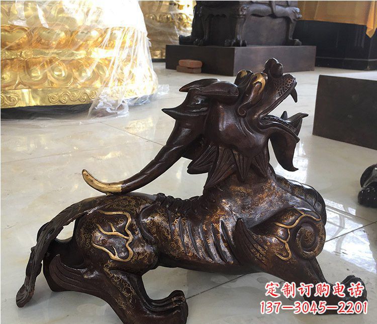 山东铜雕招财辟邪貔貅雕塑摆件