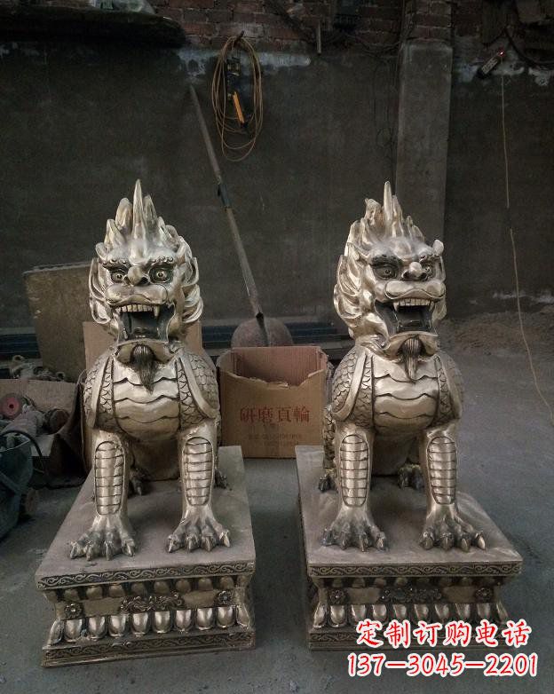 山东铜雕镇宅麒麟