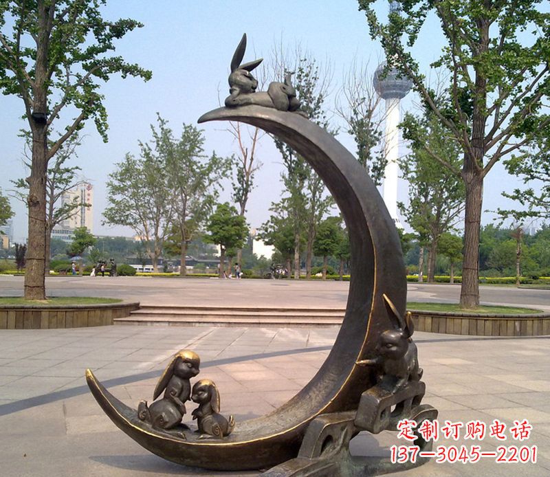 山东兔子铜雕