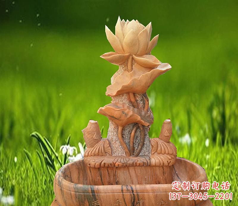 山东晚霞红景观荷花水池
