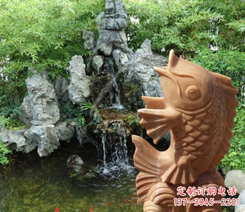 山东晚霞红鲤鱼喷泉