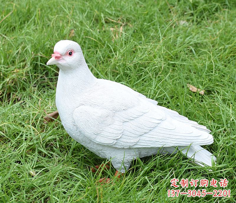 山东潍坊和平鸽雕塑女孩