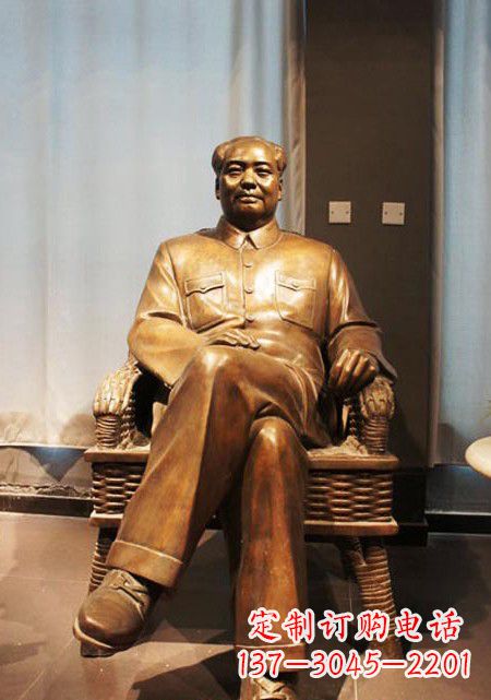山东伟大的主席铜雕像