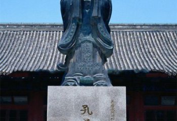 山东传承古代文化——青铜孔子雕塑