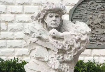 山东纪念邱少云烈士的石雕艺术品