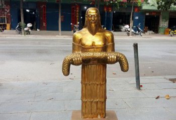 山东昆仑山神农雕塑像，传承古老艺术
