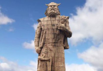 山东精美神农大型石雕像，由中领雕塑定制