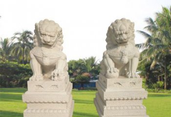山东狮子雕塑增添华贵气息