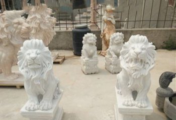 山东传承欧式历史的狮子雕塑