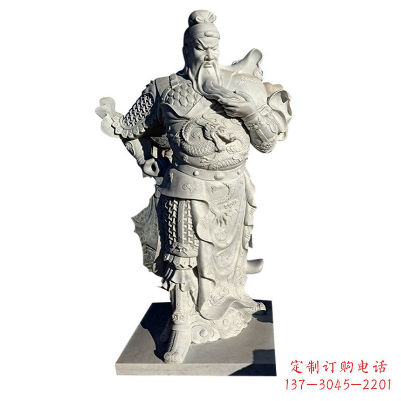 山东武财神关羽石雕