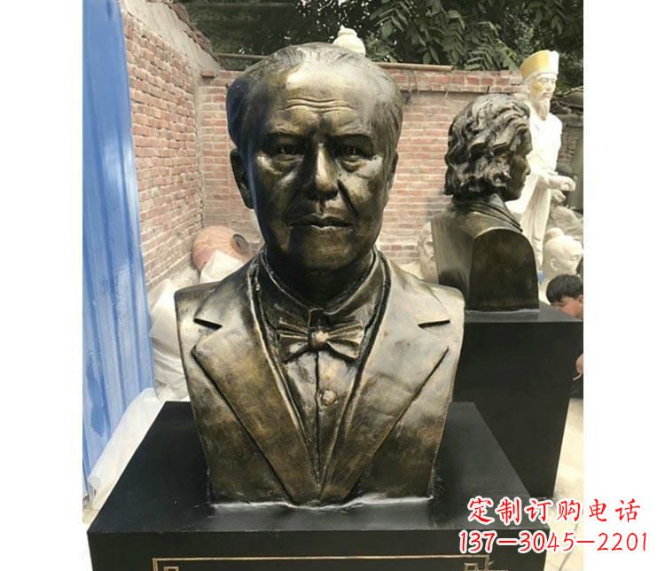 山东西方名人爱迪生胸像铜雕