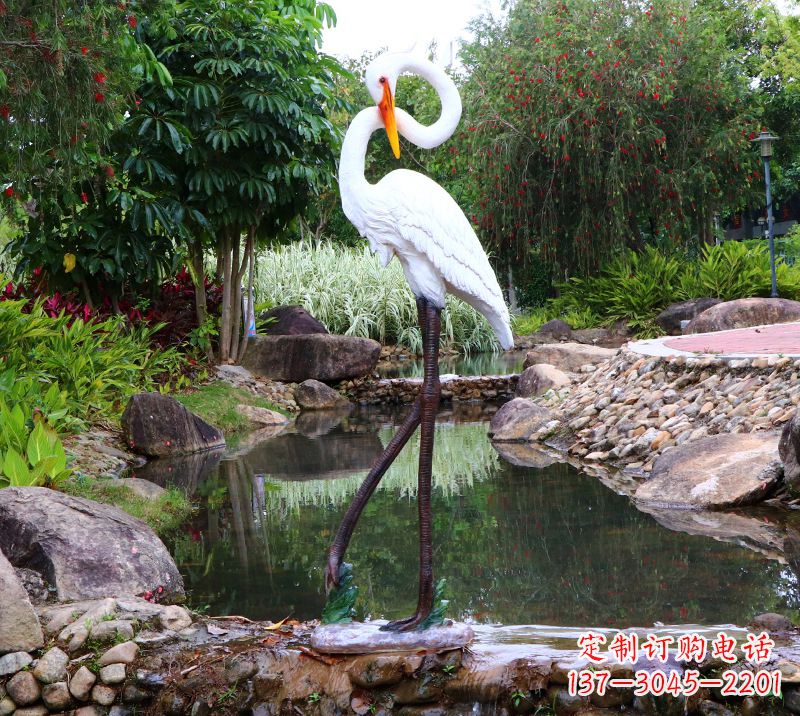 山东仙鹤雕塑摆件