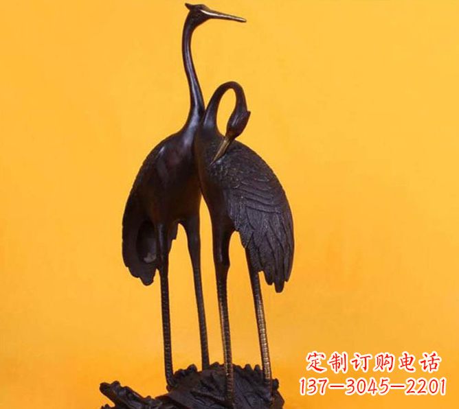 山东仙鹤雕塑铜