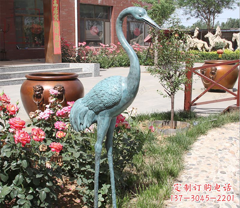 山东仙鹤铜雕