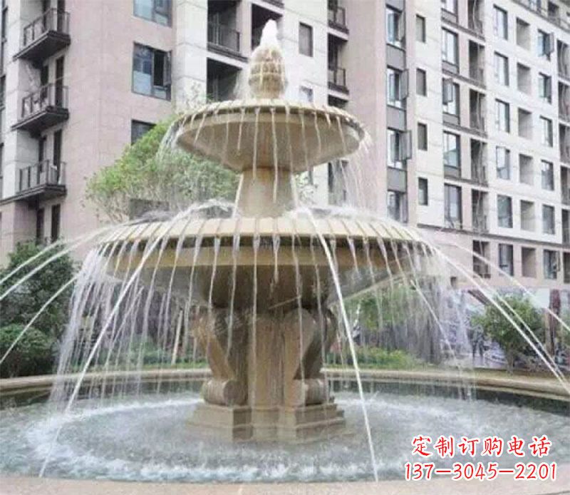 山东小区大型喷泉景观石雕