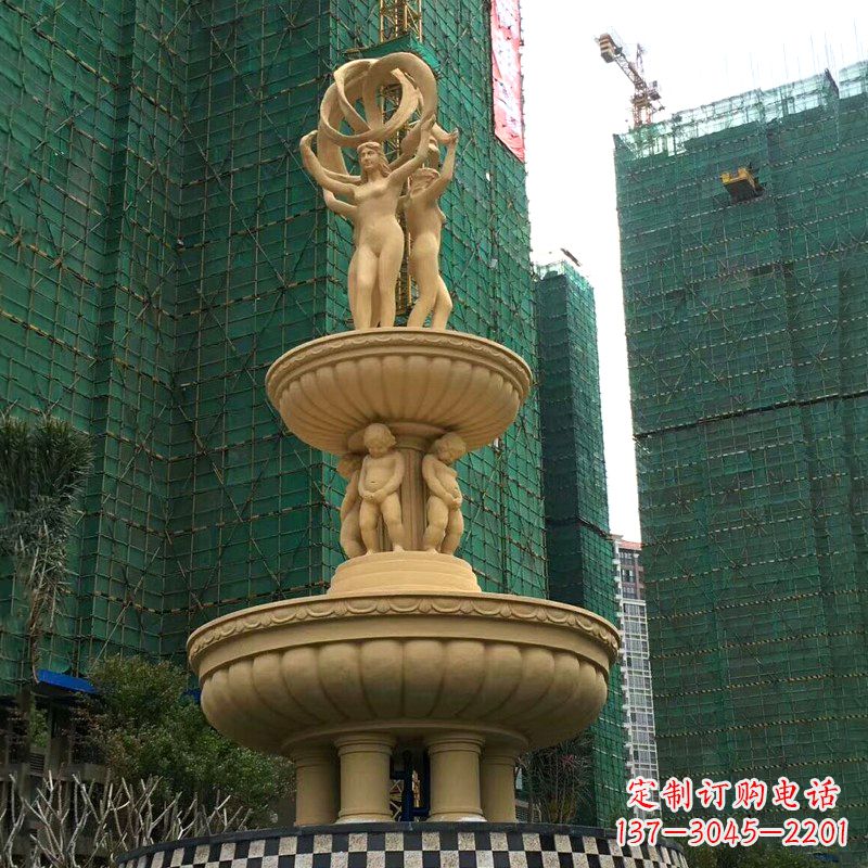 山东小区大型欧式人物景观喷泉