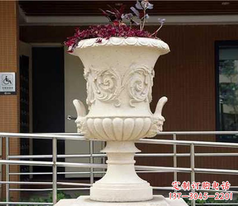 山东小区花盆景观石雕