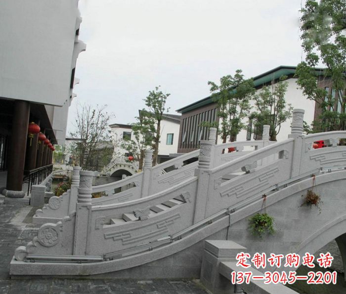 山东小区景观大理石拱桥