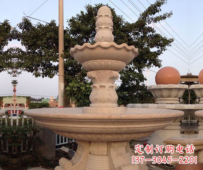 山东小区景观大型喷泉石雕 (4)