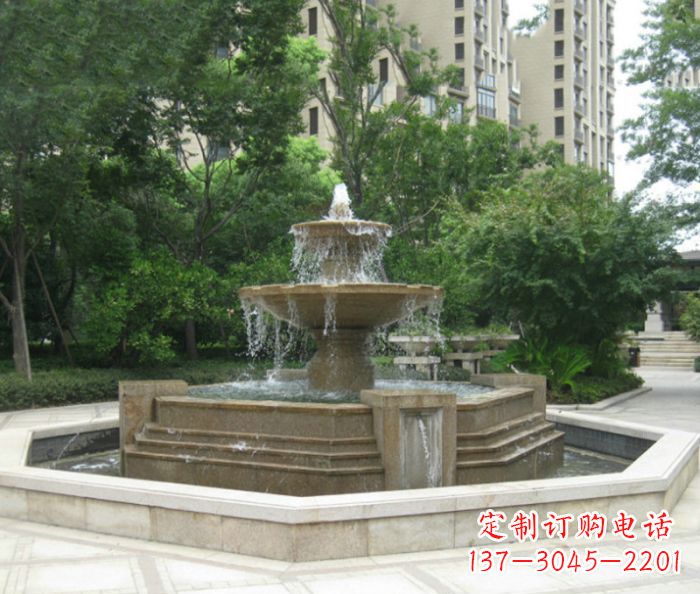 山东小区景观大型喷泉石雕 (7)