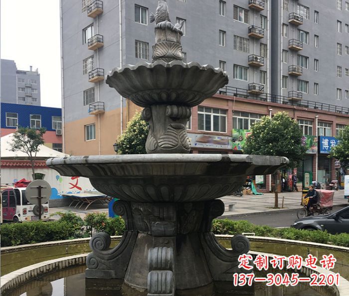 山东小区景观仿古喷泉石雕