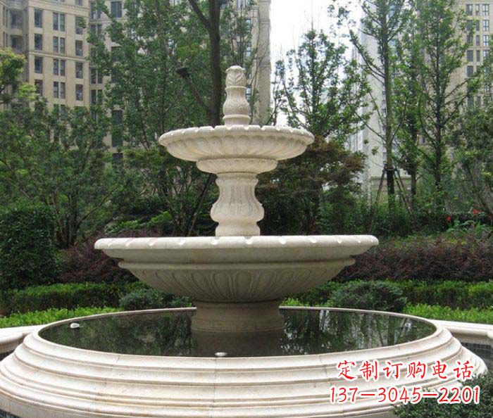 山东小区景观欧式喷泉石雕 (2)