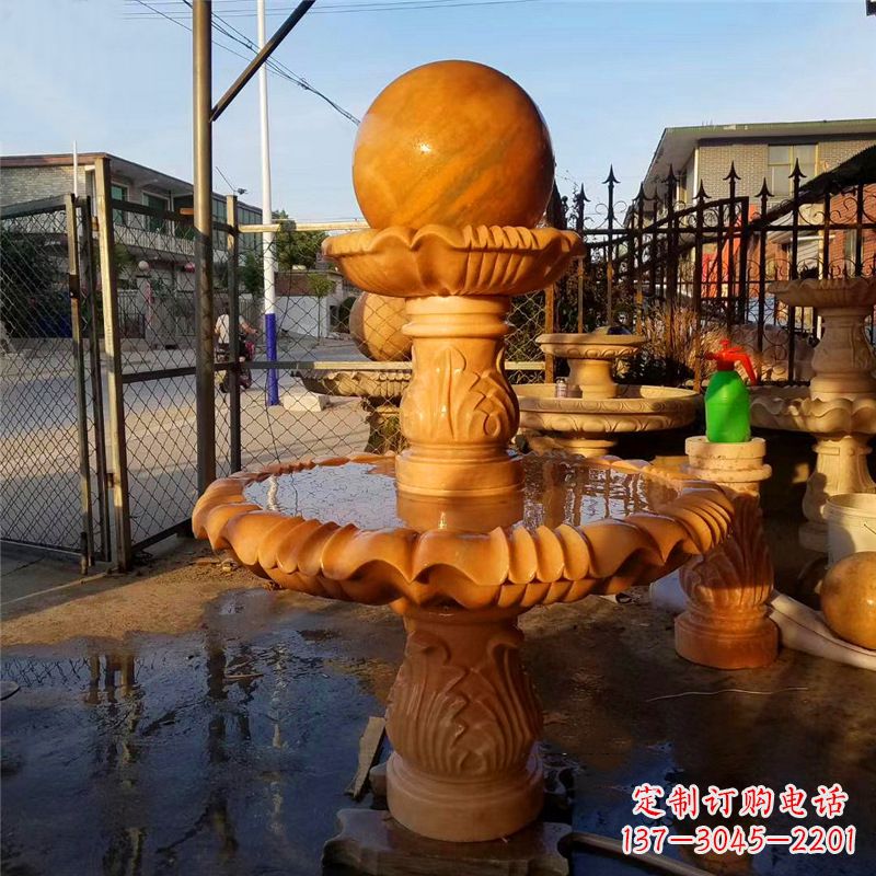 山东小区石雕喷泉塔