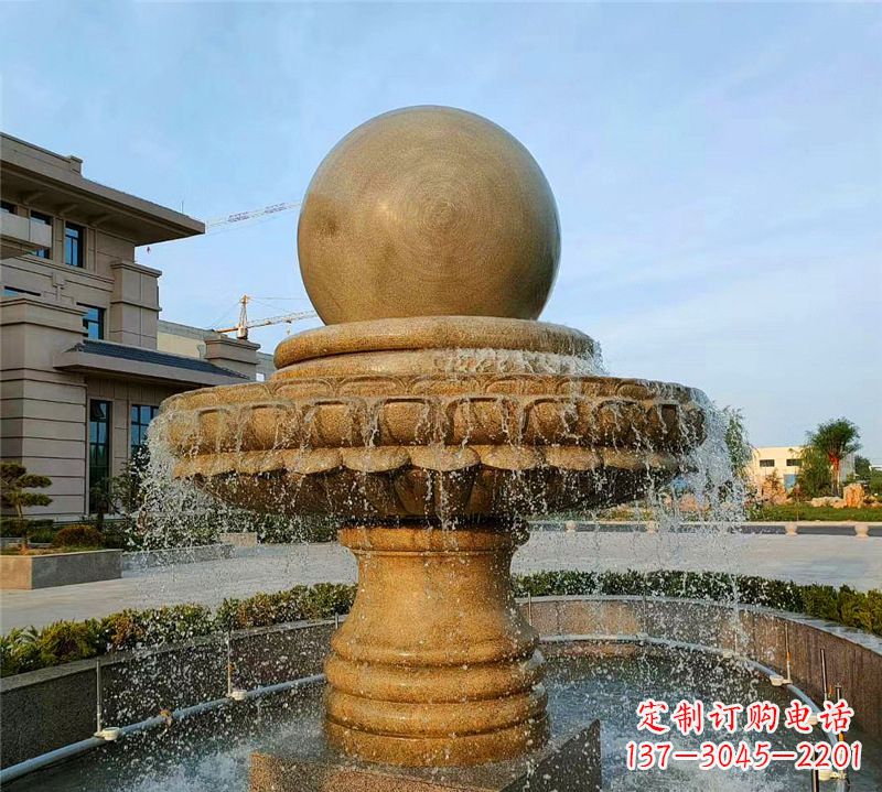 山东小区石喷泉雕塑