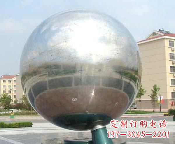 山东校园不锈钢抽象地球仪雕塑