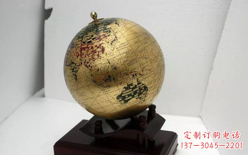 山东校园不锈钢地球仪雕塑 (3)