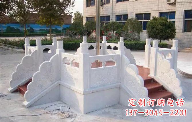 山东校园汉白玉升旗台