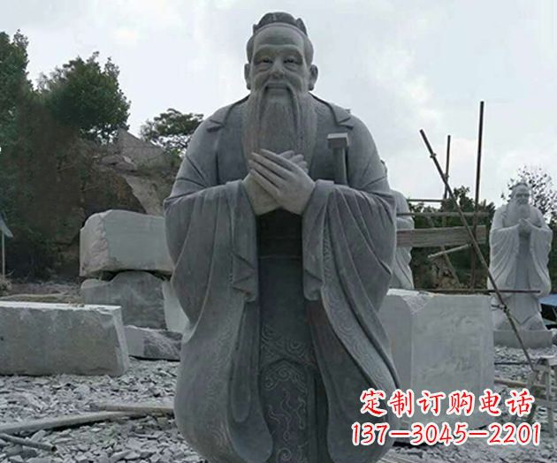 山东校园孔子人物石雕