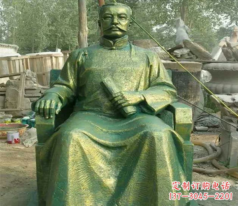 山东校园名人李大钊铜雕