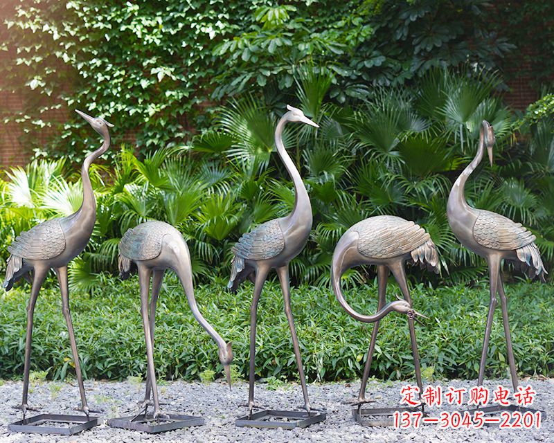 山东写意仙鹤雕塑