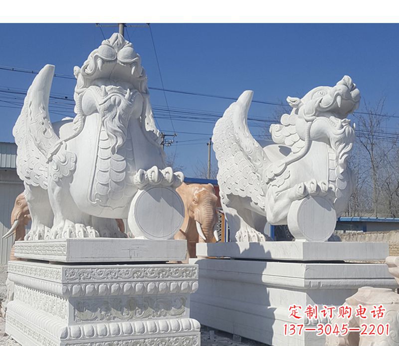 山东獬豸法院门口神兽石雕