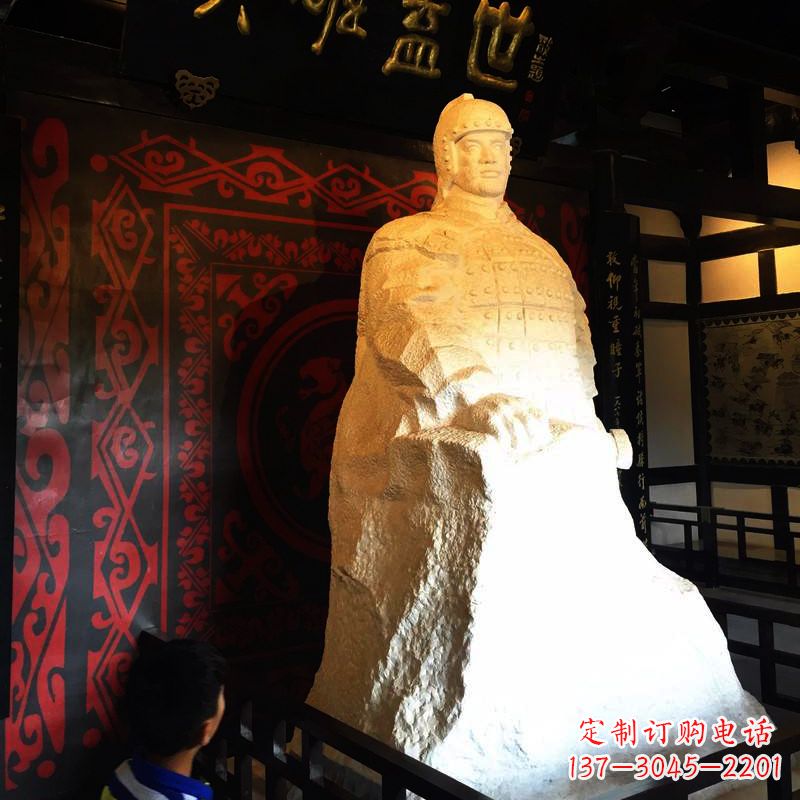 山东英雄盖世楚霸王石雕像