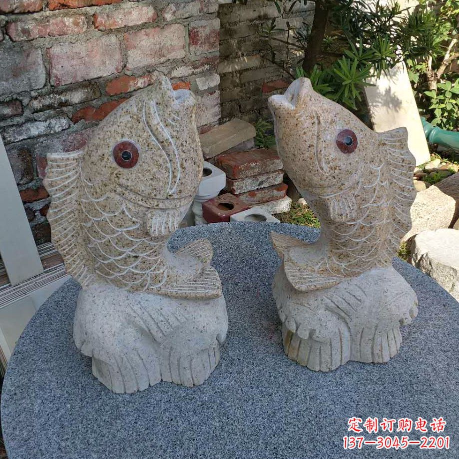 山东鱼石雕喷泉