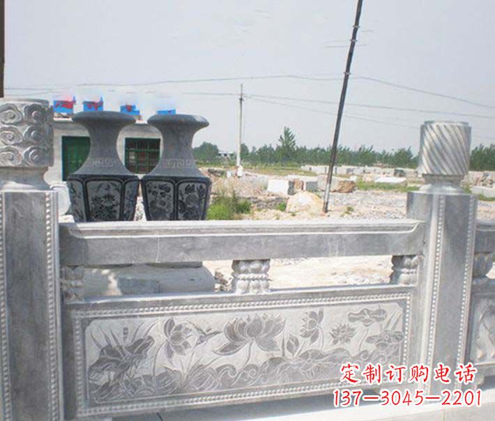 山东园林仿古石栏板景观石雕 (3)