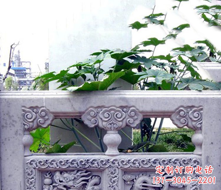 山东园林仿古石栏板景观石雕 (6)