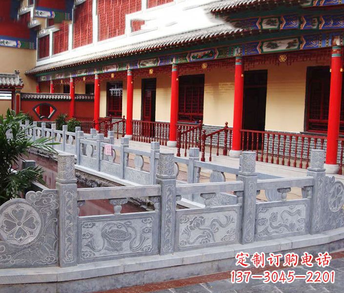 山东园林仿古石栏板景观石雕 (12)