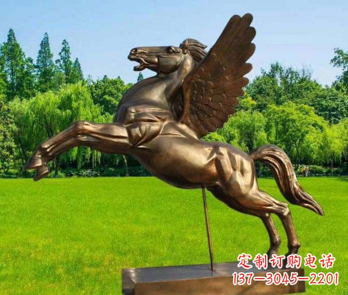 山东园林飞马铜雕