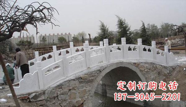 山东园林汉白玉大桥栏板景观石雕