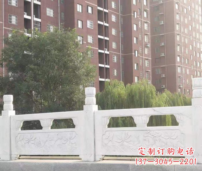 山东园林汉白玉石浮雕栏板 (2)