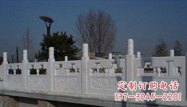 山东园林汉白玉栏板景观石雕