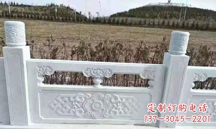 山东园林汉白玉石浮雕栏板 (4)