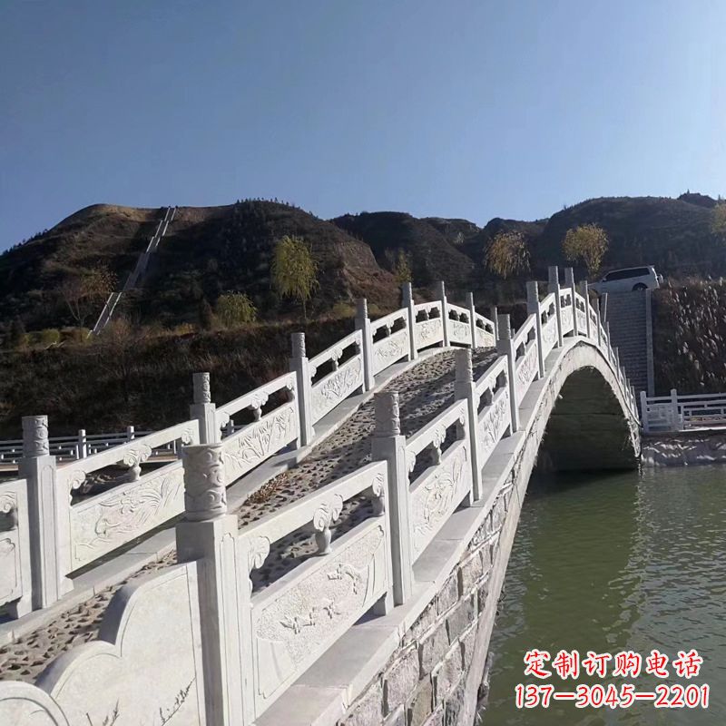 山东园林景点石雕桥栏板